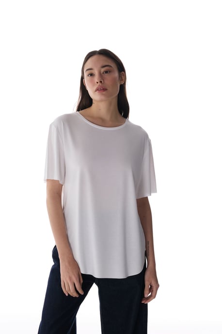 Overized Modal-mix Crew Neck T-shirt - Image 2