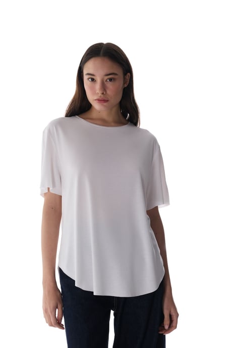 Overized Modal-mix Crew Neck T-shirt - Image 3