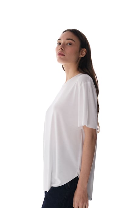 Overized Modal-mix Crew Neck T-shirt - Image 4