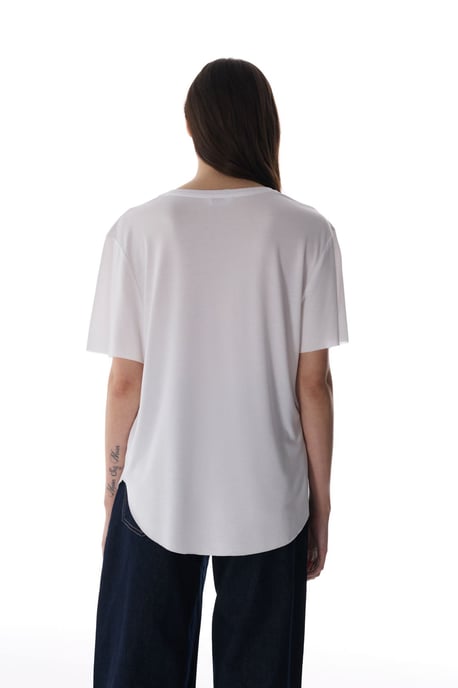 Overized Modal-mix Crew Neck T-shirt - Image 6