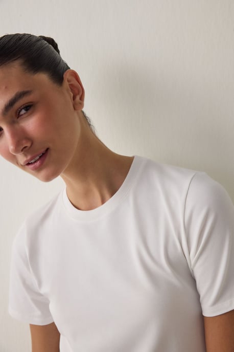 Dam Regular Fit Bomull Crew Neck T-shirt - Image 2
