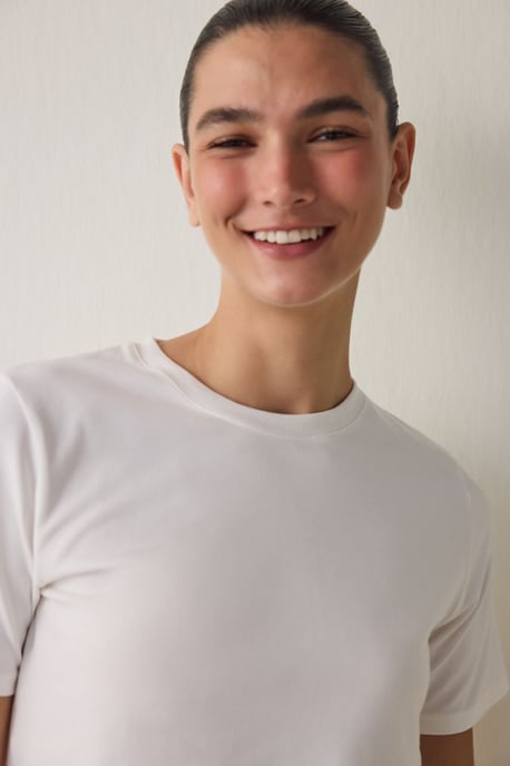 Dam Regular Fit Bomull Crew Neck T-shirt - Image 3