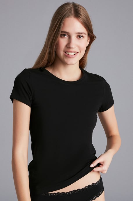 Dam Slim Fit Rundhalsad T-Shirt - Image 1