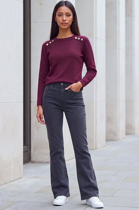 Petite Bootcut Stretch Jeans - Image 2
