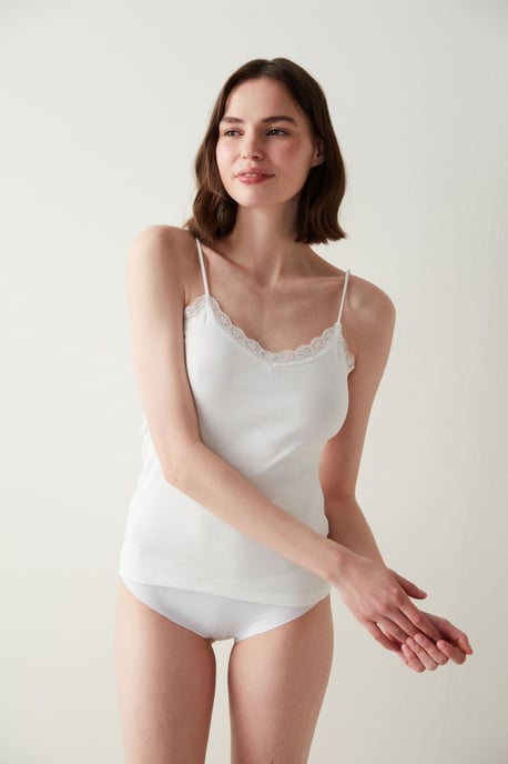 Cotton Lace Cami Top - Image 2