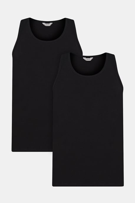 2-pack herr T-shirts i bomull och elastan - Image 1