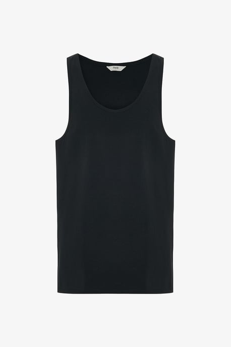 Herrers oversized lång bomullscami 2-pack - Image 2