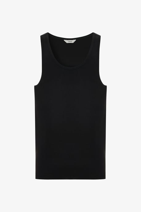 Heren Geribbelde Gebreide Tanktop - Image 2