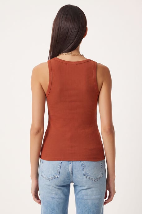 Fitted U-hals Gebreide 2-Pack Tanktop - Image 3