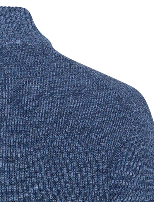 Camel Active half zip trui blauw gemeleerd - Image 4