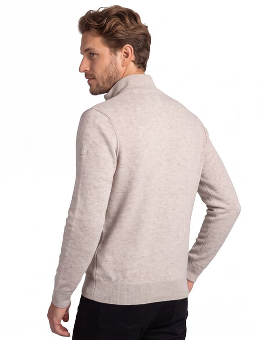 State of Art half zip trui beige gemêleerd - Image 2