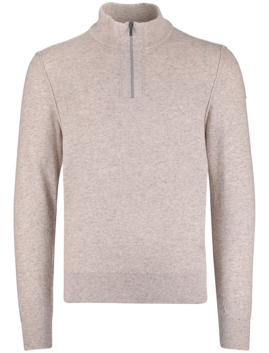 State of Art half zip trui beige gemêleerd - Image 3
