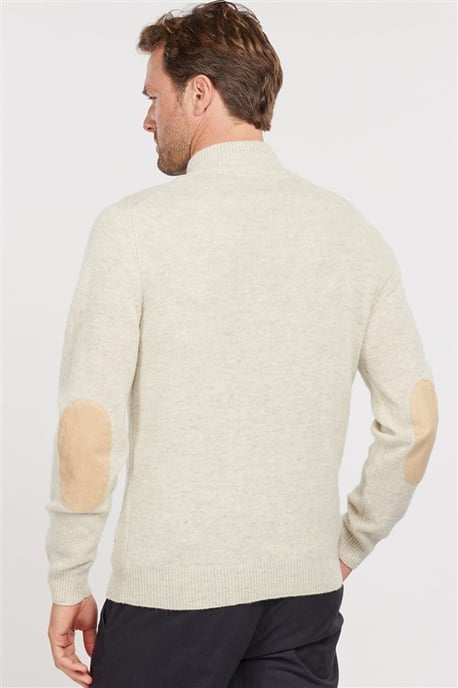 Barbour wol trui opstaande kraag beige - Image 4