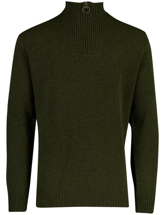 Trui Barbour half zip donkergroen gemêleerd - Image 3