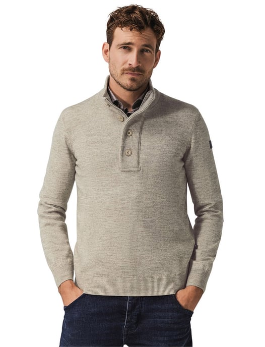 State of Art trui half-zip gemêleerd lange mouw - Image 1