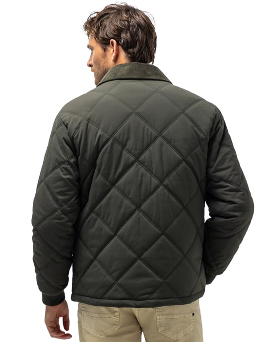 Gewatteerde jas State of Art groen polyamide - Image 2