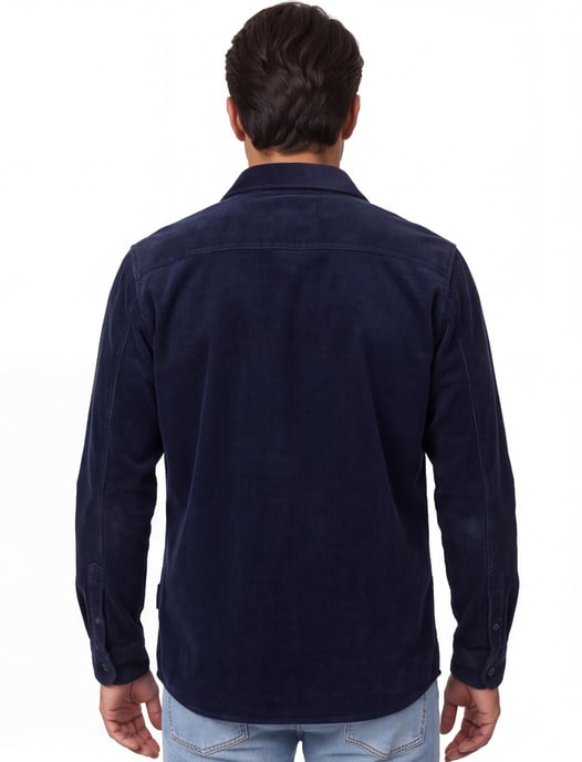 Overshirt Casa Moda donkerblauw corduroy - Image 2