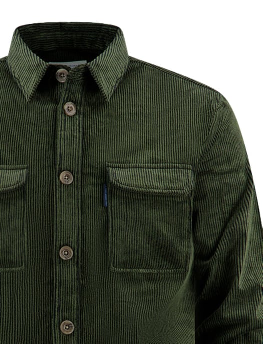 A Fish Named Fred overshirt groen corduroy slim fit katoen - Image 3