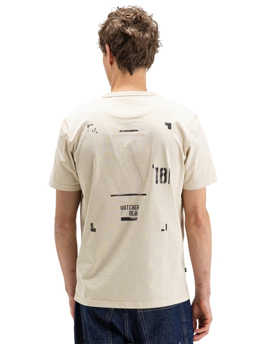 T-shirt Butcher of Blue beige backprint - Image 2