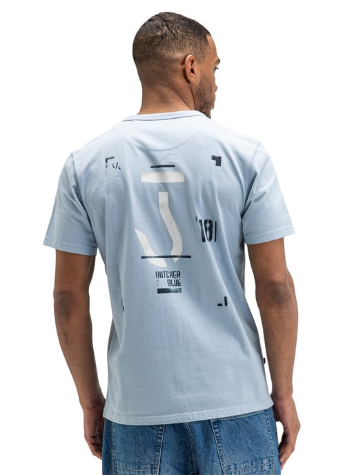 T-shirt Butcher of Blue lichtblauw backprint - Image 2