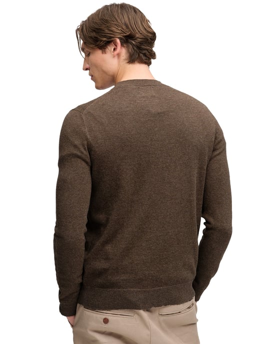 Superdry trui ronde hals bruin gebreid - Image 2