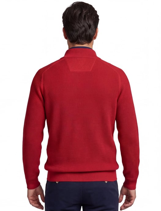 Trui New Zealand half zip rood - Image 2