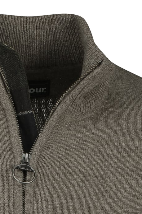 Trui met rits beige melange Barbour - Image 3
