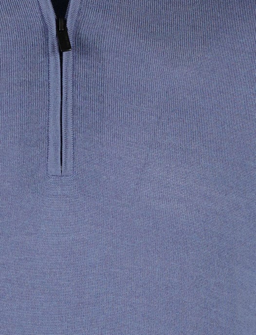 Thomas Maine half zip trui blauw - Image 3