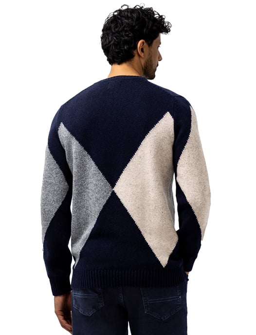 Trui State of Art donkerblauw ronde hals - Image 2