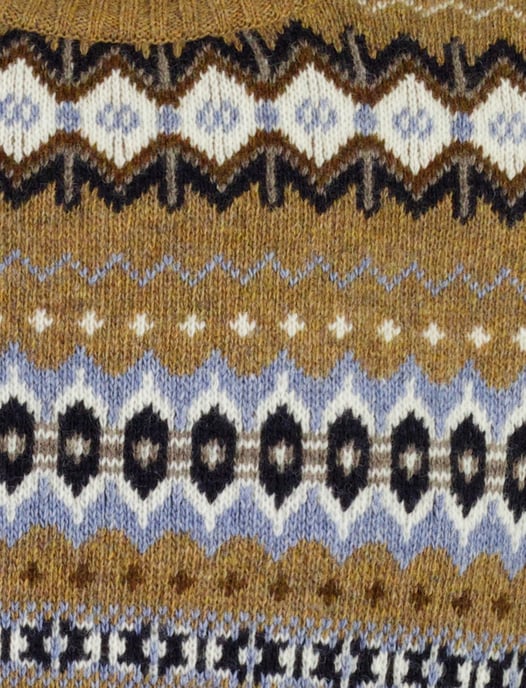 Trui Barbour bruin wol motief - Image 3