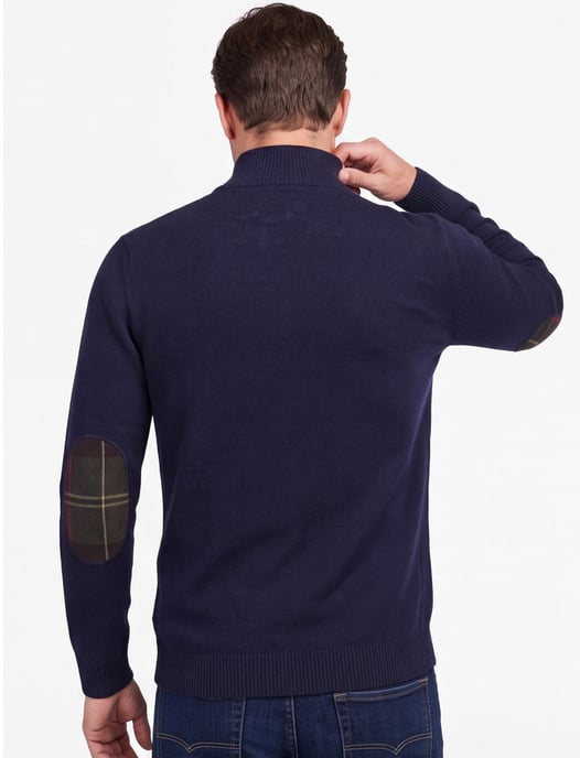 Barbour half zip trui donkerblauw wol - Image 2