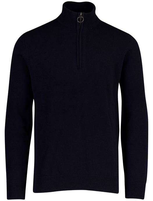 Barbour half zip trui donkerblauw wol - Image 3