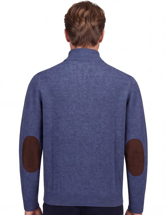 Half zip trui Barbour blauw - Image 2