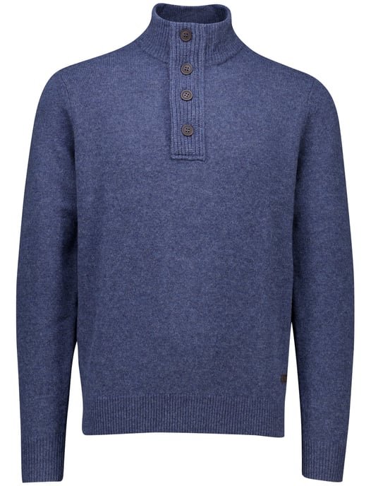 Half zip trui Barbour blauw - Image 3
