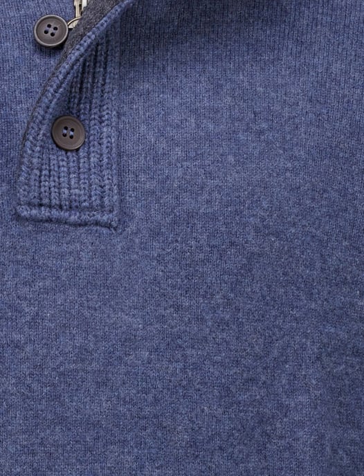 Half zip trui Barbour blauw - Image 4