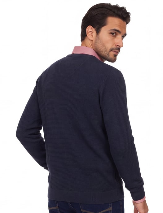 Trui Casa Moda donkerblauw ronde hals - Image 2