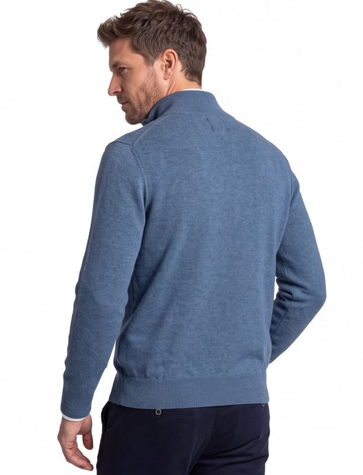State of Art half zip trui blauw gemêleerd - Image 2