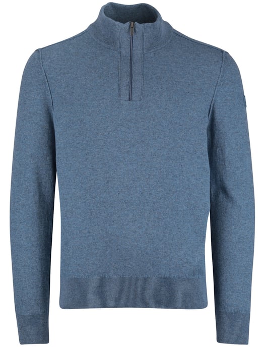 State of Art half zip trui blauw gemêleerd - Image 3