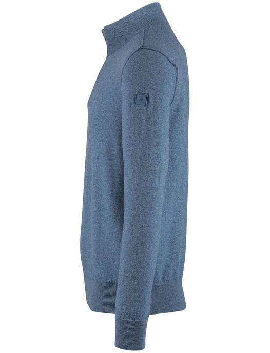 State of Art half zip trui blauw gemêleerd - Image 4