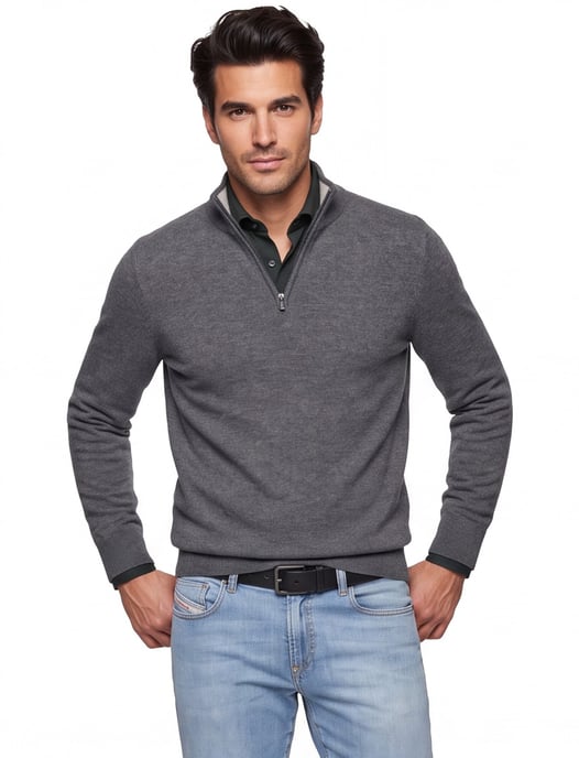 Boss Black H-Hemarlo grijs effen lamswol - Image 1