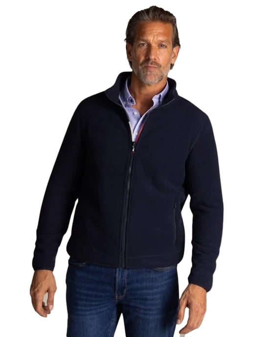 Donkerblauw sweatvest NZA Jonas normale fit - Image 1