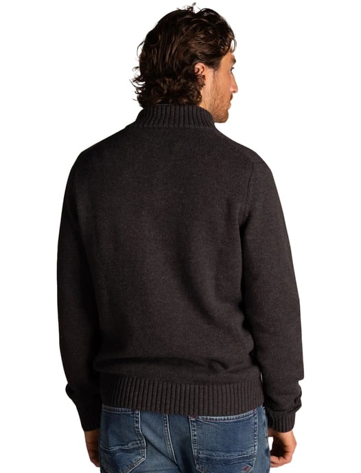 Normale fit bruin Adan NZA half zip knopen - Image 2