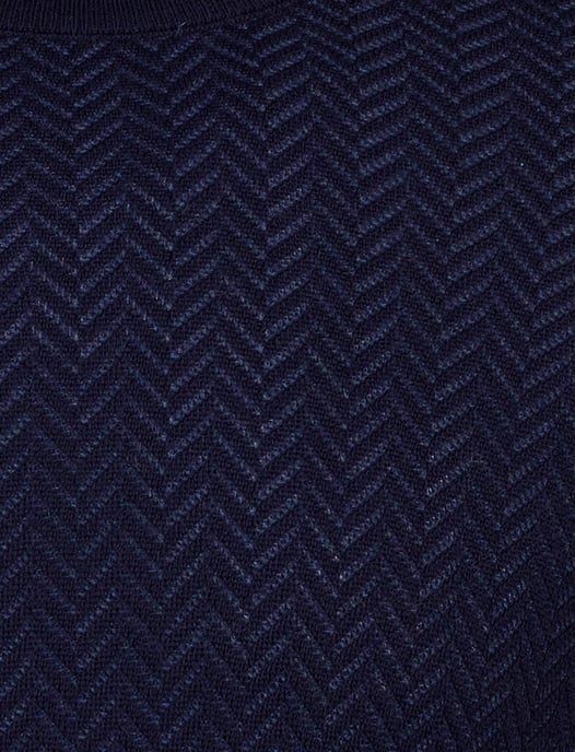 Boss Black Habito trui navy gebreid katoen - Image 3