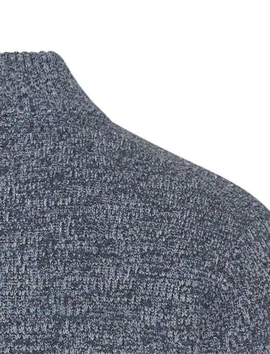 trui Camel Active half zip blauw katoen - Image 4