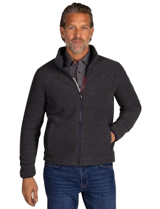 Antraciet sweatvest NZA Jonas normale fit - Image 1