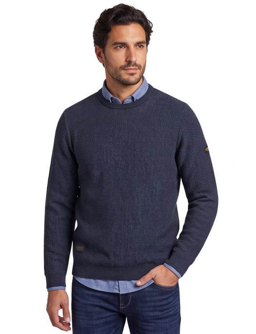 trui Camel Active donkerblauw katoen - Image 1