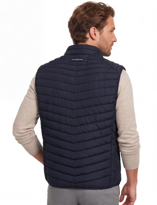 Bodywarmer Casa Moda donkerblauw met borstzak - Image 2