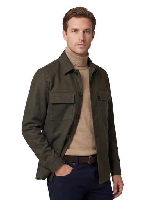 bruin overshirt Profuomo Cutaway Brown - Image 1