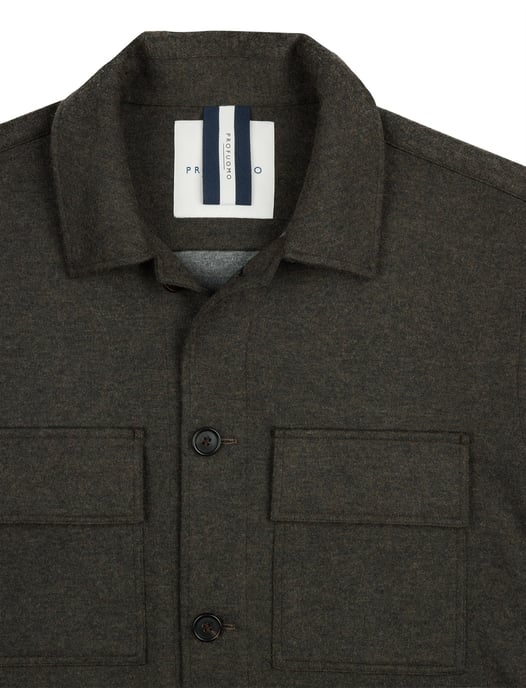 bruin overshirt Profuomo Cutaway Brown - Image 3