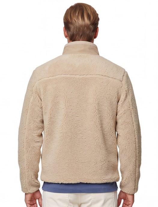 tussenjas A Fish Named Fred beige effen slim fit - Image 2